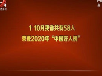 2020年10月“中国好人榜”发布 我省8人上榜