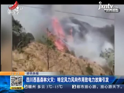 四川西昌森林火灾：特定风力风向作用致电力故障引发