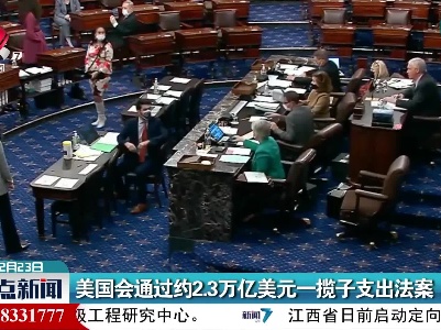 美国会通过约2.3万亿美元一揽子支出法案