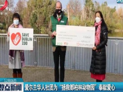 爱尔兰华人社团为“拯救都柏林动物园”奉献爱心