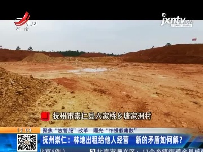 【聚焦“放管服”改革 曝光“怕慢假庸散”】抚州崇仁：林地出租给他人经营 新的矛盾如何解？
