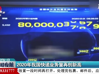 2020年我国快递业务量再创新高