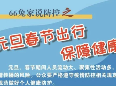 66兔家说防控之丨元旦春节出行 保障健康安全  