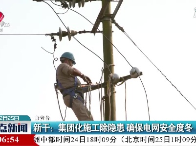 新干：集团化施工除隐患确保电网安全度冬
