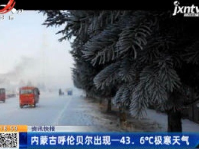 内蒙古呼伦贝尔出现-43.6°C极寒天气