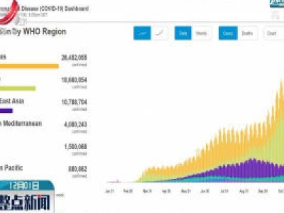 世卫组织：全球累计新冠确诊病例达62363527例