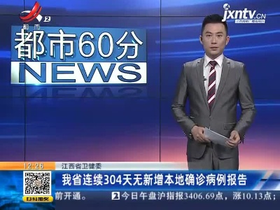 江西省卫健委：我省连续304天无新增本地确诊病例报告