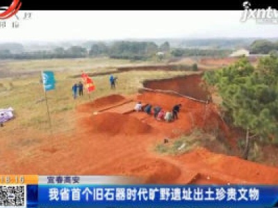 宜春高安：我省首个旧石器时代旷野遗址出土珍贵文物