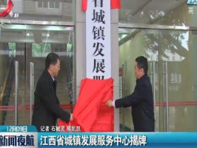 江西省城镇发展服务中心揭牌