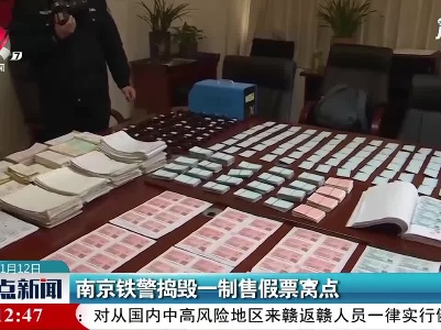 南京铁警捣毁一制售假票窝点
