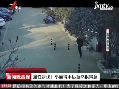 安徽：魔性步伐！ 小偷得手后竟然很得意