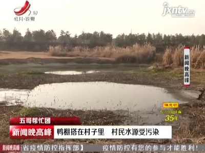 【五哥帮忙团】南昌：鸭棚搭在村子里 村民水源受污染