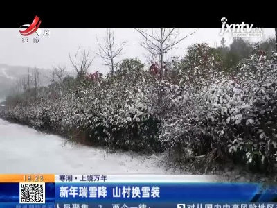 【寒潮】上饶万年：新年瑞雪降 山村换雪装