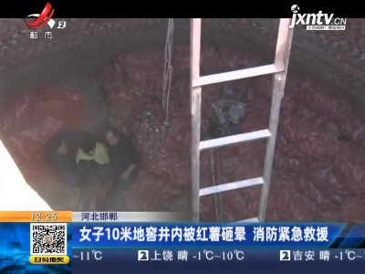 河北邯郸：女子10米地窖井内被红薯砸晕 消防紧急救援