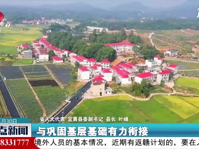 【代表委员话江西】叶峰：乡村振兴要做到“四个衔接”