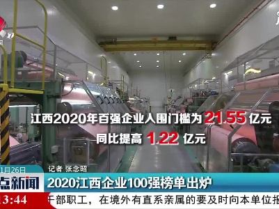 2020江西企业100强榜单出炉