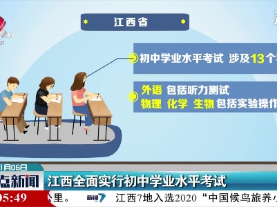 江西全面实行初中学业水平考试