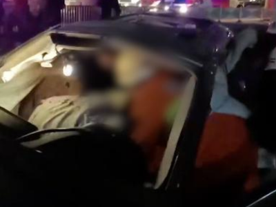 司机醉驾致一小车“飞”出南昌老福山立交 造成1人死亡  