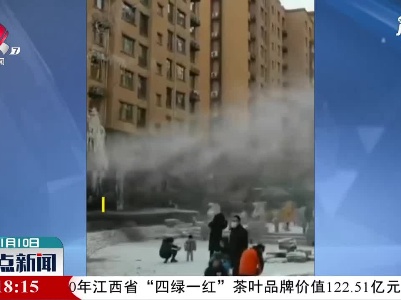 山西一小区为业主人工降雪