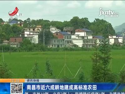 南昌市近六成耕地建成高标准农田