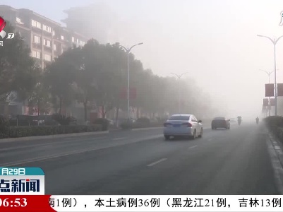 分宜：大雾袭城 交警加强执勤保畅通