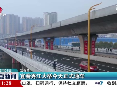 宜春秀江大桥2月1日正式通车