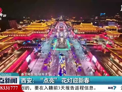 【春节将至 年味渐浓】西安：“点亮” 花灯迎新春