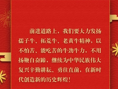 学习网评：以牛劲牛力继续走好前行的路