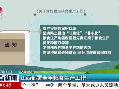 江西部署全年粮食生产工作