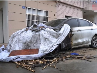 眼红邻居新车 浙江男子半夜放火烧车