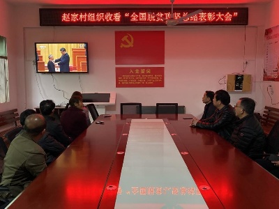 民和镇组织收看“全国脱贫攻坚总结表彰大会”