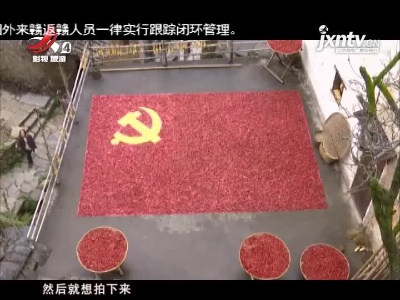 上饶婺源：农作物拼出巨幅“党旗”