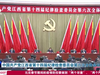 中国共产党江西省第十四届纪律检查委员会第六次全体会议公报