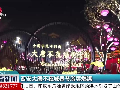 西安大唐不夜城春节游客爆满