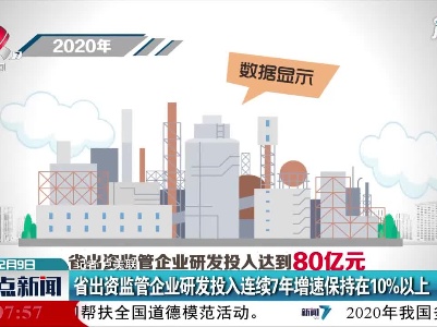 江西省出资监管企业研发投入连续7年增速保持在10%以上