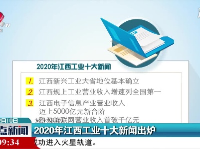 2020年江西工业十大新闻出炉