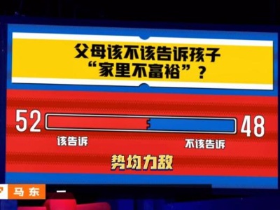 父母该不该告诉孩子“家里不富裕”，你怎么看？