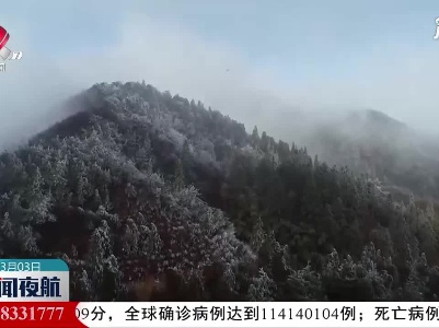 武宁县太平山现雾凇美景