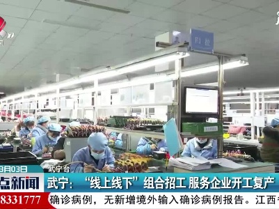 武宁：“线上线下”组合招工 服务企业开工复产