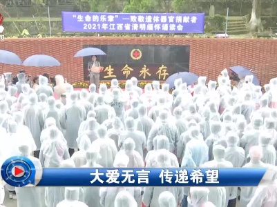 社会传真20210331 大爱无言 传递希望