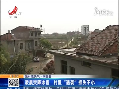【强对流天气】南昌县：凌晨突降冰雹 村里“遇袭”损失不小