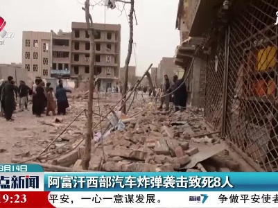 阿富汗西部汽车炸弹袭击致死8人
