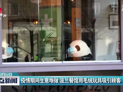 疫情期间生意难做 波兰餐馆用毛绒玩具吸引顾客