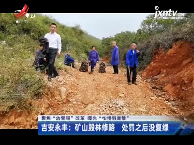 【聚焦“放管服”改革 曝光“怕慢假庸散”】吉安永丰：矿山毁林修路 处罚之后没复绿