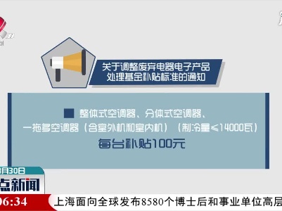 【4月新规来了】这些废弃电器电子产品的处理基金补贴有调整