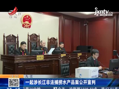 九江：一起涉长江非法捕捞水产品案公开宣判
