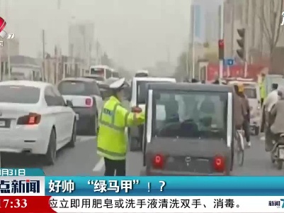 河南濮阳：好帅，“绿马甲”！
