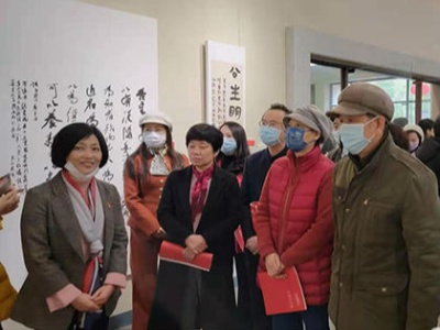 九江市首届妇女书法作品展开幕