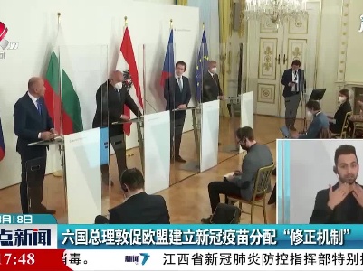 六国总理敦促欧盟建立新冠疫苗分配“修正机制”