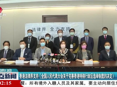 香港法律界支持《全国人民代表大会关于完善香港特别行政区选举制度的决定》